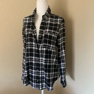 NWT Black and white flannel